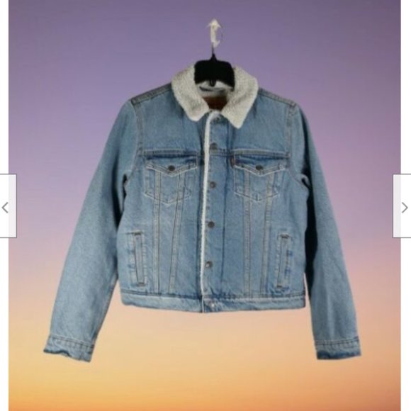 Levi's Jackets & Blazers - Levi's Women's Sherpa Lined Denim Trucker Jacket L